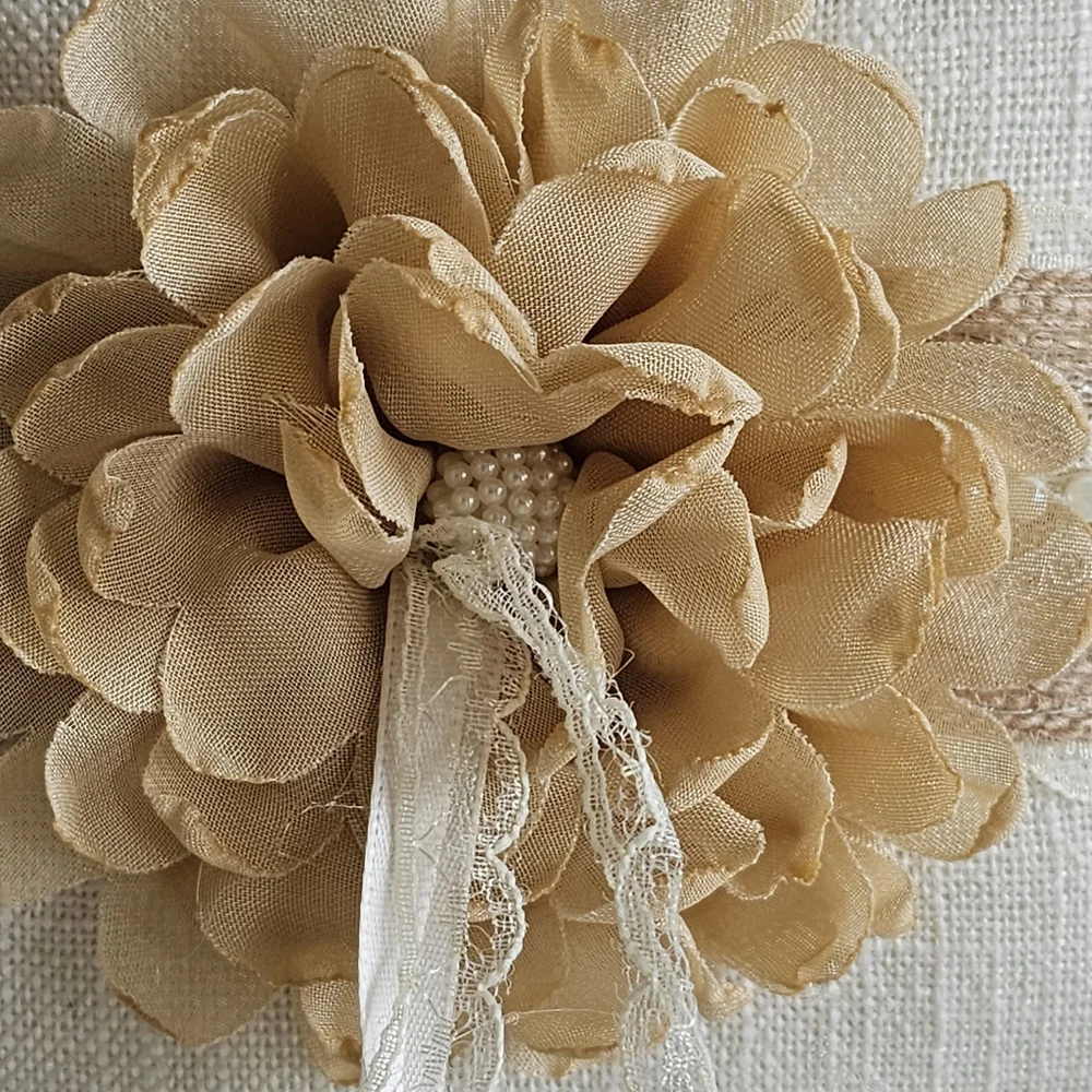 Rustic Wedding Ring Bearer Pillow Burlap Rustic